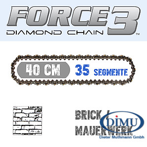 F3 Diamantkette 40 cm ABRASIV