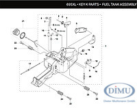 Benzintank ICS 695 XL