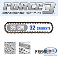 F3 Diamantkette 35 cm PREMIUM