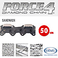 F4 Diamantkette 50cm SANDWICH