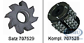 Trommel mit VHM-Schällamellen 11 mm für